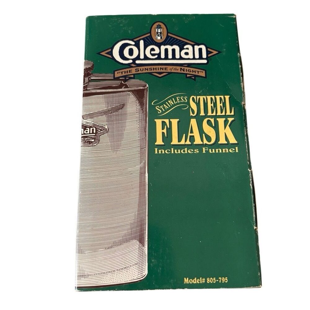 Coleman The Sunshine Of The Night Model 805-795 3oz Stainless Steel Flask